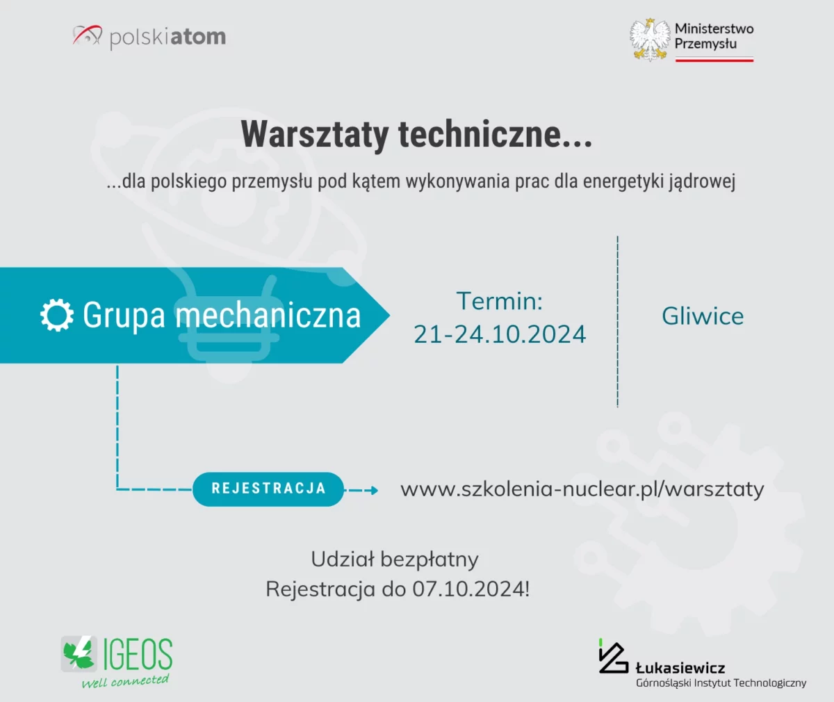 Warsztaty techniczne dla przemysłu dot. energetyki jądrowej