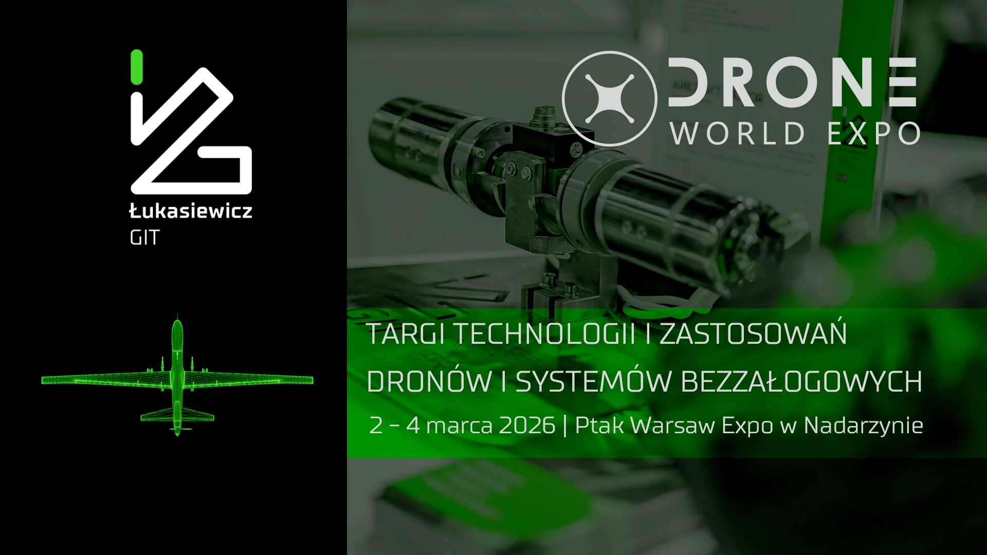 Łukasiewicz – GIT na targach Drone World Expo 2026