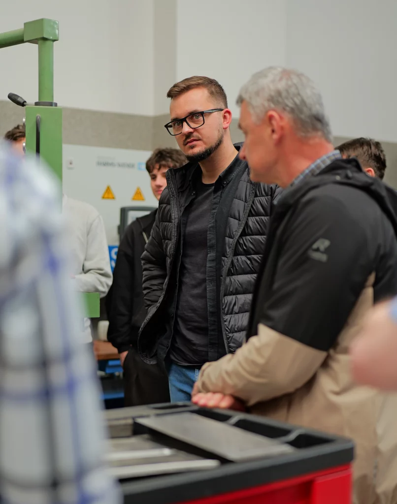 Technical college students at the Welding Centre