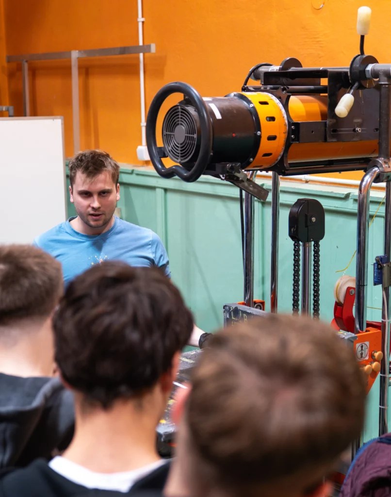 Technical college students at the Welding Centre