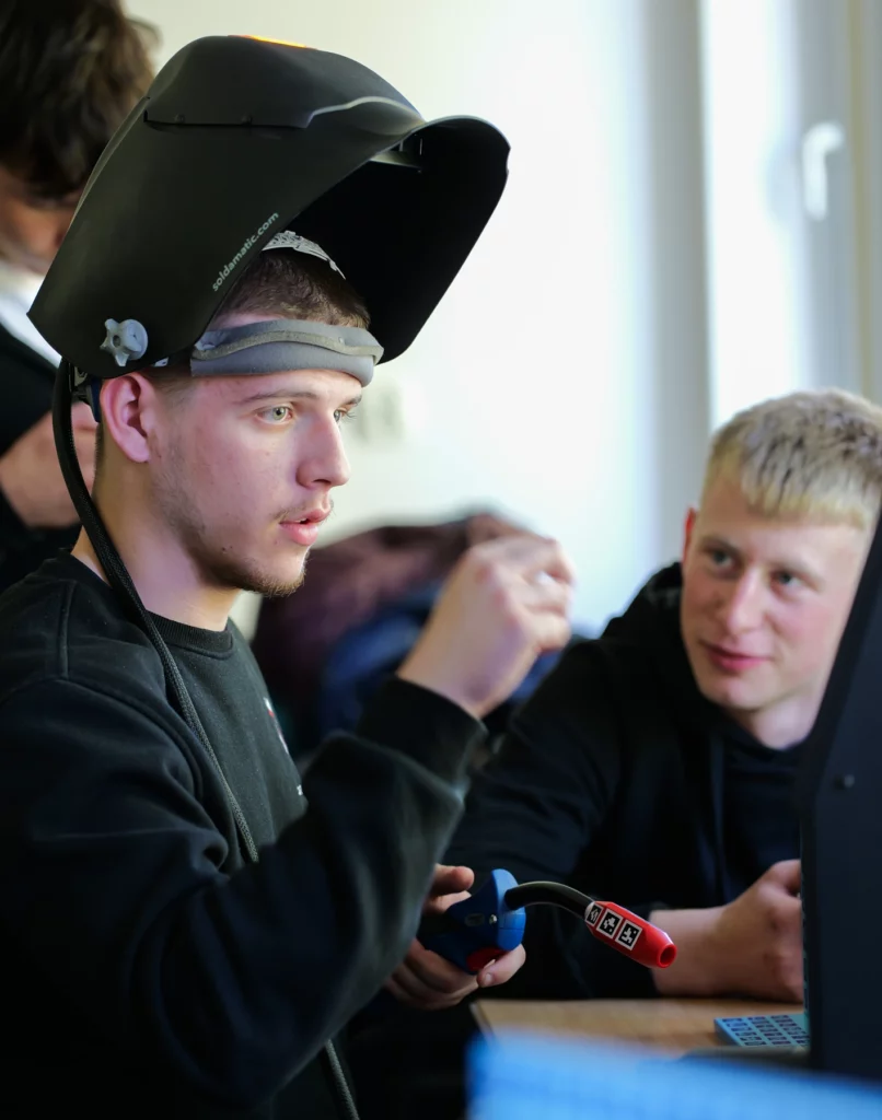 Technical college students at the Welding Centre