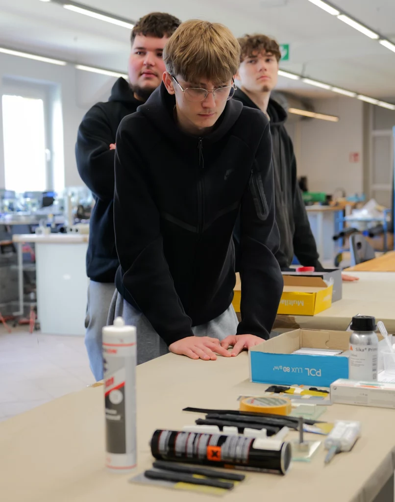 Technical college students at the Welding Centre