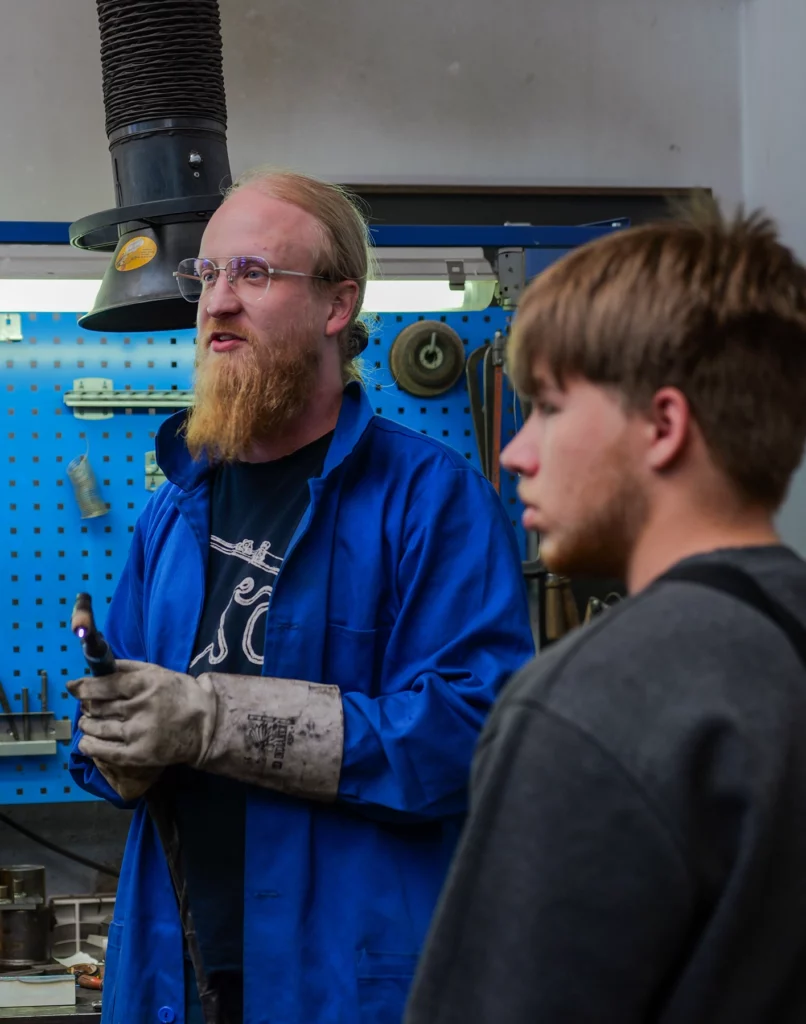 Technical college students at the Welding Centre