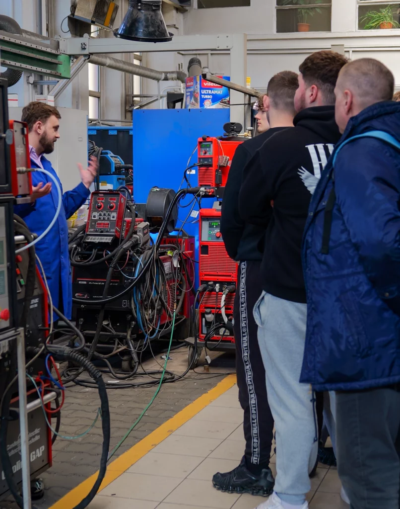 Technical college students at the Welding Centre
