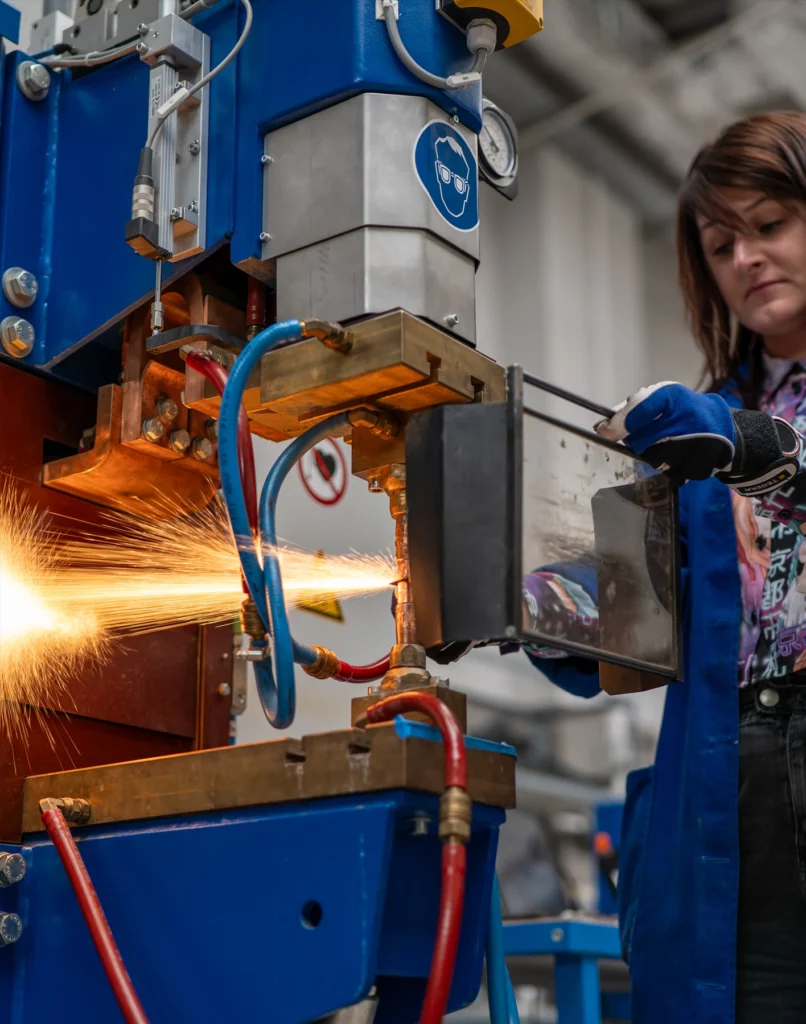 Technical college students at the Welding Centre