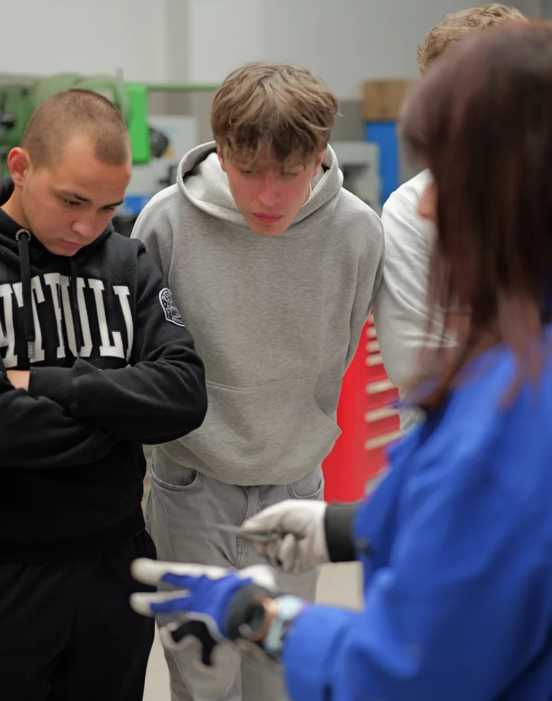 Technical college students at the Welding Centre