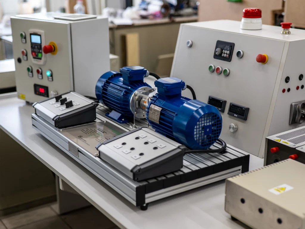 teaching station for research into synchronous generators